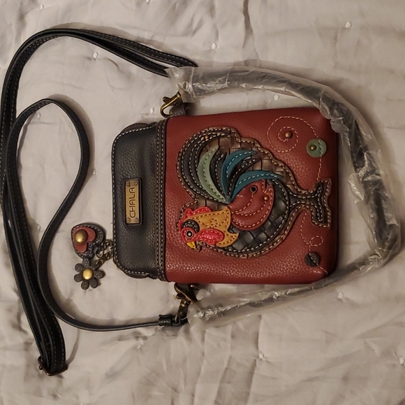 *Leather Rooster Crossbody Bag - Picture 4 of 13